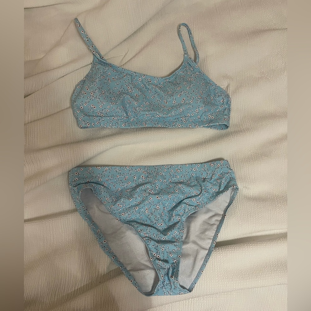 Blue swimsuit
